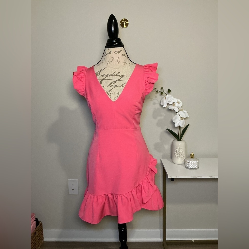 DO+BE Pink Ruffle Dress - Picture 2 of 8